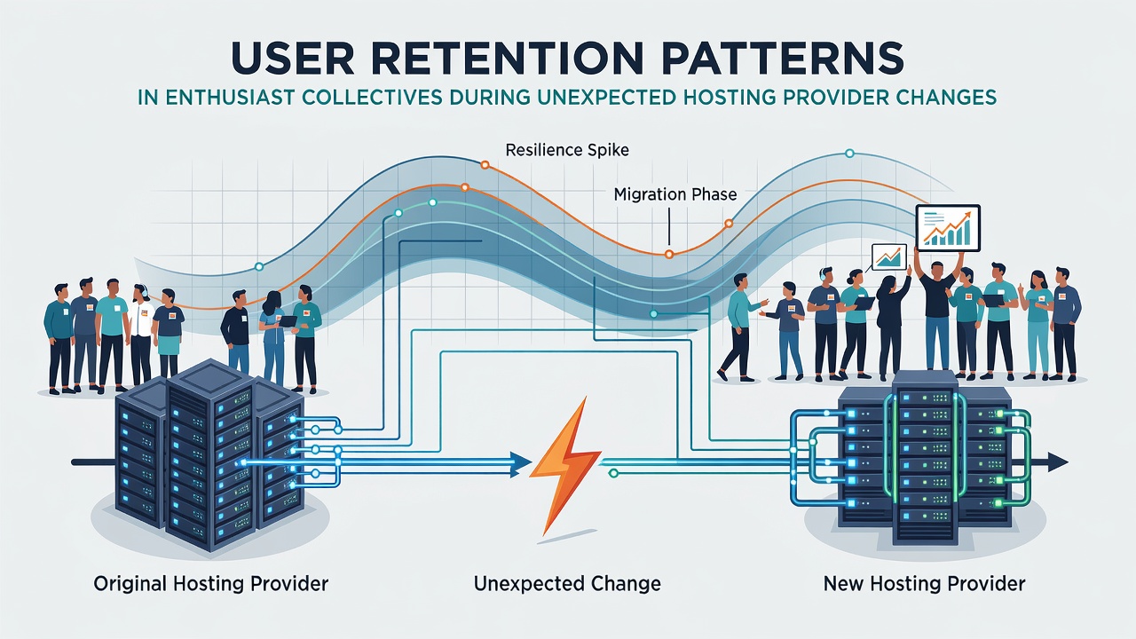 Patterns of User Retention in Enthusiast Collectives During Unexpected Hosting Provider Changes